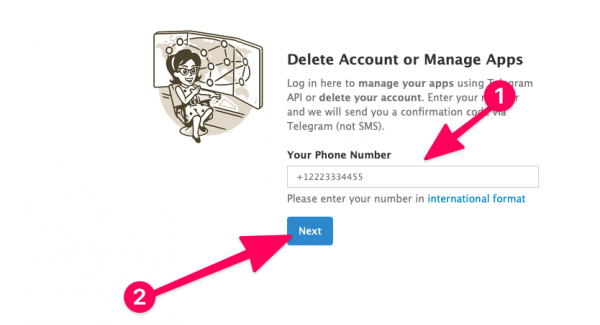 Как удалить аккаунт в Telegram