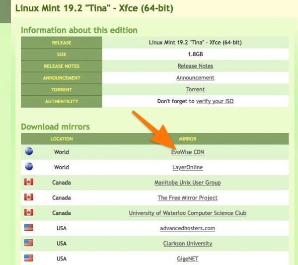 Установка Linux Mint